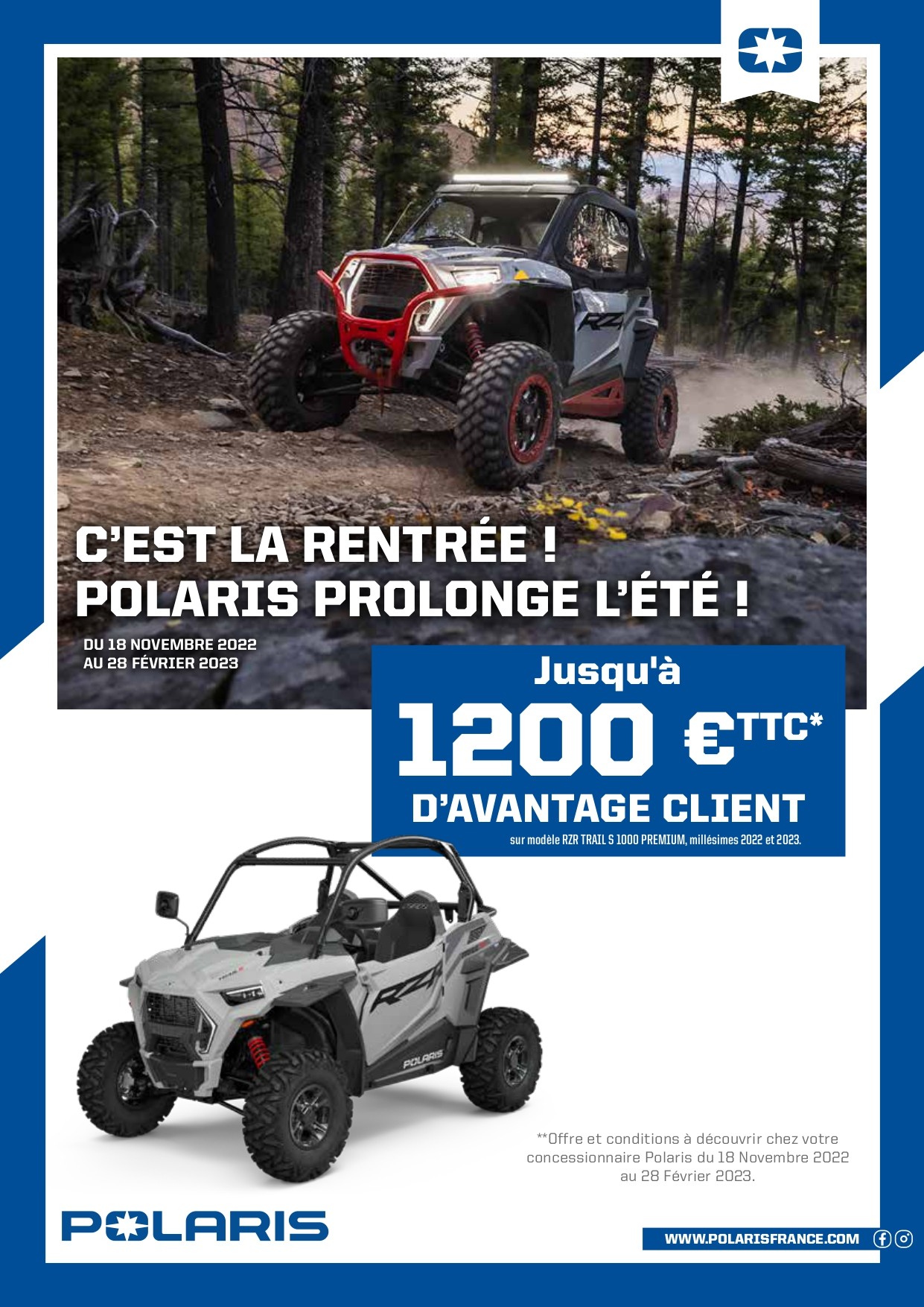 PROMO RZR 1000 TRAIL S AVENEL MOTOS PROMO RZR 1000 TRAIL S AVENEL MOTOS