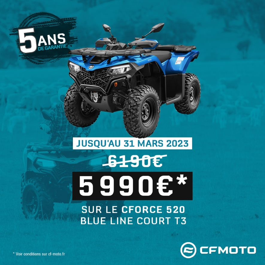 PROMO CFMOTO CFORCE 520 T3 BLUE LINE AVENEL MOTOS PROMO CFMOTO CFORCE 520 T3 BLUE LINE AVENEL MOTOS